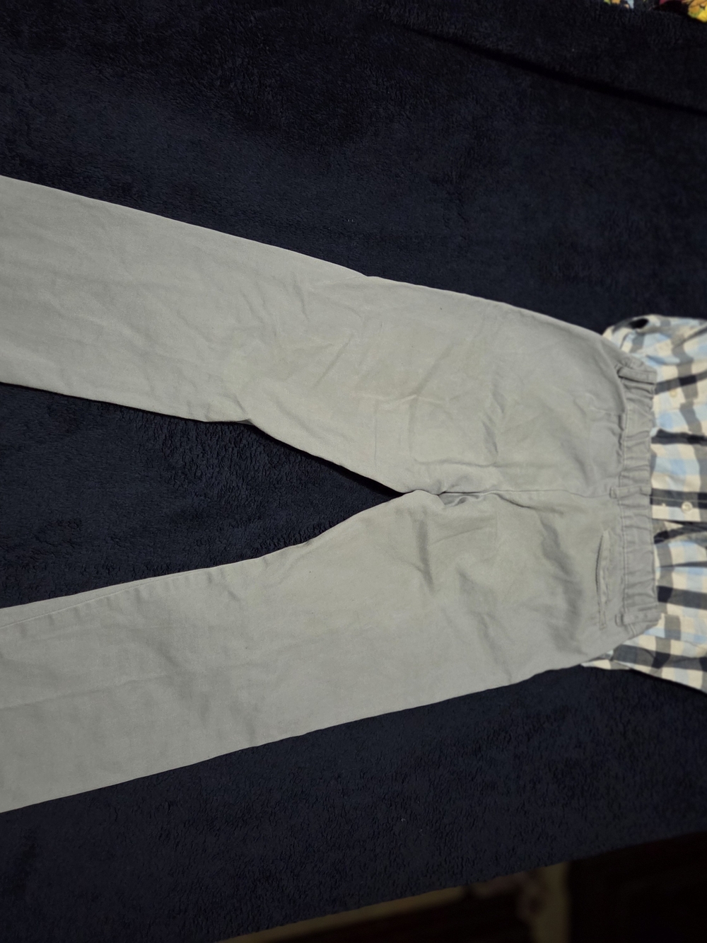 Kids Light Gray Pull-On Pants